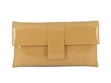 Elegante bolso de mano de charol sintético