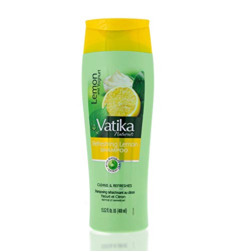 Dabur Vatika Naturals Shampoo For Women - Nourish And Rejuvenate Your Natural Hair - Strengthening & Moisturizing Hair Cleanser For Curly Hair, Damaged Hair, All Hair Types (400Ml Refreshing Lemon) #TOP23