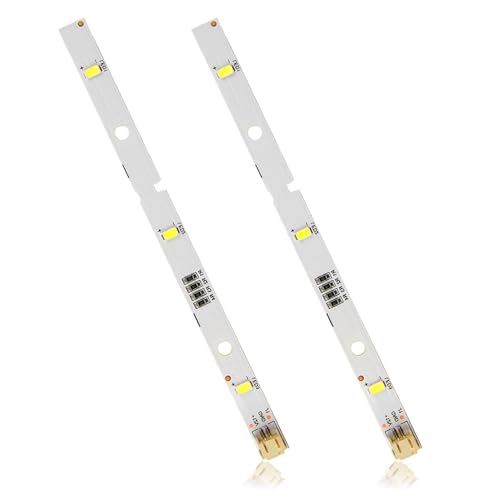 Anrbb Lot de 2 Bandes Lumineuses LED pour Réfrigérateur 12V, Ampoule Frigo de Remplacement Compatible KIFF5017 MDDZ-162A, Adaptée pour Hisense, Rongsheng, Kenwood, Remplacement D'ampoule LED