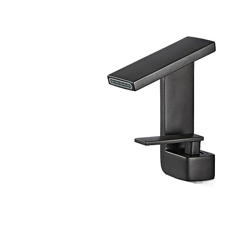 Robinet mitigeur eau chaude froide anti-éclaboussure gris pour vasque - 2