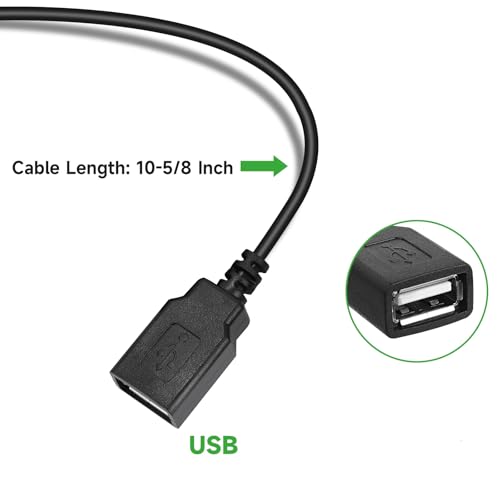2-Pack 12V 24V DC to 5V 3A USB Female DC Converter Adapter Buck Module2