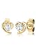 Produktbild Elli PREMIUM Ohrringe Damen Herz Liebe Freundschaft mit Zirkonia Kristalle in 585 Gelbgold
