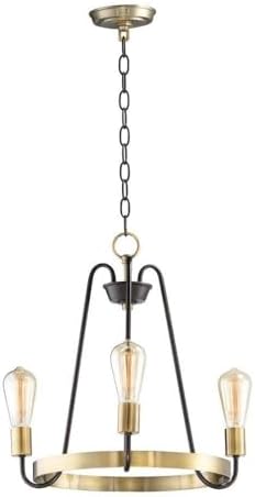 Maxim Haven-Three Light Chandelier-18.5 Inches Wide by 18.5 inches high-Oil Rubbed Bronze/Antique Brass Finish