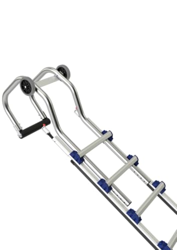 Tubesca - Pack Echelles de toit pas 330 mm Long. 6700 mm avec 1 crochet de faîtage...