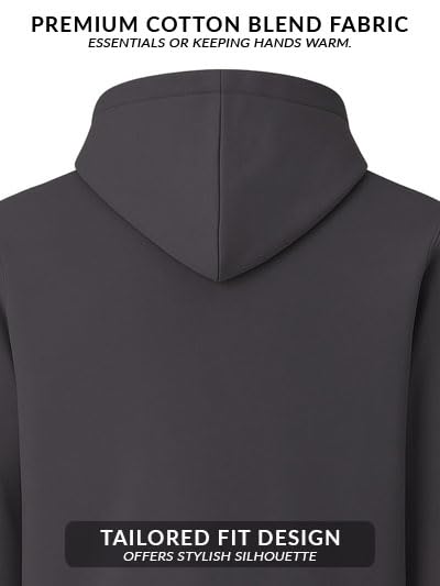 Image of ADRO Men's Regular Fit Zip-Up Hoodie for man | 320 GSM Cotton Poly Fleece Zipper Sweatshirt with Soft Fabric & Printed Hoodies