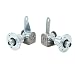 Produktbild 2 Stück Achsschenkel, 17 Mm 3 Bolzen Vorderrad Nabe Lagerflansch Achsschenkel Spindel Ersatz für 5 Zoll Reifen Go Kart ATV Quad Bike Zubehör