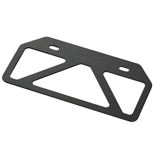 デイトナ(Daytona) バイク用 ナンバープレートホルダー 21年新基準対応 125cc以下(山型) 原付用 軽量型 スタビライザー ブラック 99658