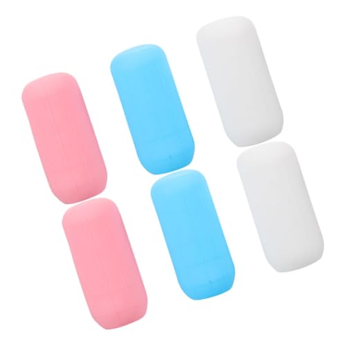 TOVINANNA Coperture Silicone Anti-perdite Per Bottiglie Da Viaggio 6 Pezzi 22 Cm Maniche Elastiche Protettive Multiuso Per Shampoo Lozione Kit Accessori Viaggio