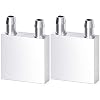 Aluminum Water Cooling Block, Liquid Water Cooler Heat Sink System for PC Computer CPU Graphics Radiator Heatsink Endothermic Head Silver 2pcs(40mm x 40mm x 12mm)