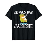 Je Peux Pas J'ai Sieste Oisiveté Cadeau Drôle Hamster T-Shirt