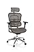 Produktbild hjh OFFICE 652426 Profi Chefsessel ERGOHUMAN EDITION Netzstoff Grau Bürostuhl Drehstuhl ergonomisch mit Vollausstattung