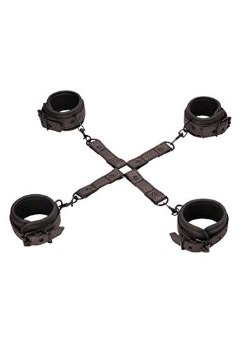 Hogtie de bondage Ouch! Elegant - Pimentez vos nuits avec les entraves gris titane
