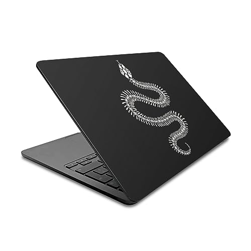 Autocollant peau MacBook Air 13.6 motif serpent d'ombre blanc durable