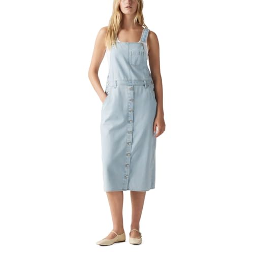 levi's denim overall dress Aly Denim Jumper Dress - Medium Wash