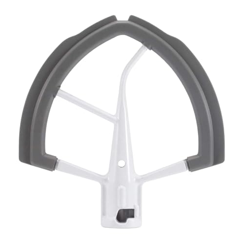 Batidor de borde de cocina, accesorio flexible para batidora de pie, fijación de la batidora con rascador integrado, rasqueta flexible, accesorio versátil para batidora de crema de pastel