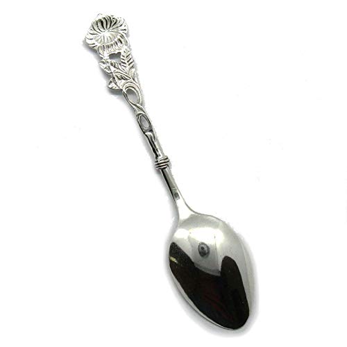 Genuine sterling silver baby spoon solid hallmarked 925 nickel free S000007