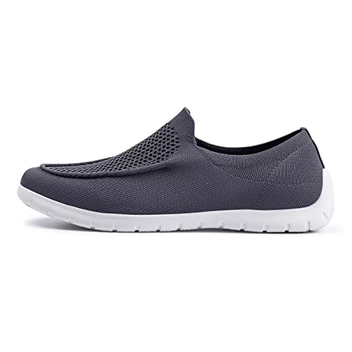 Frank Mully Men's Slip On Walking Shoes Lightweight Casual Knit Loafer Sneakers Comfortable Mesh Work Shoes Athletic Walking Shoes For Men Breathable #TOP5