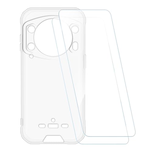 ESACMOT �v�����g�P�[�X + 2�������K���X�t�B���� Ulefone Armor 21 �Ƃ̌݊�������, �Ռ��z���\�t�g�J�o�[ HD�N���A (�N���A)