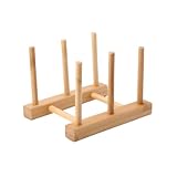 [lalarimi]【実木製展示スタンド】アクセサリー整理専用 仏珠掛け機能付き ブレスレット・時計収納台 ミニマリスト向け 省設計 収納スタンド 日本製