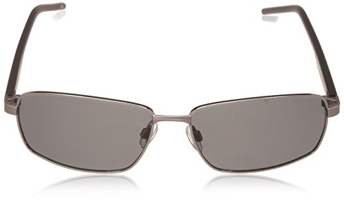 Men's PLD 2041/S Rectangular Sunglasses, Dark Havana Ruthenium/Polarized Green, 59mm, 15mm2