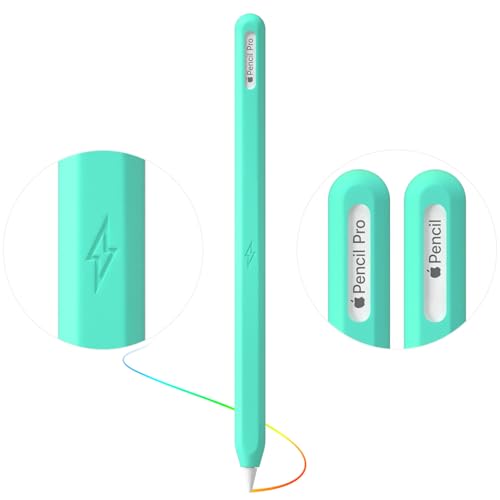 Image of Ultra Thin Protective Pencil Cover for Apple Pencil Pro &Apple Pencil 2nd Gen Silicone Case Sleeve Compatible with Apple Pencil Pro (Mint)