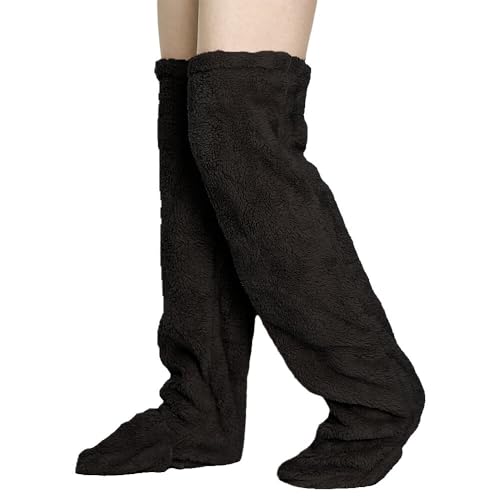 ［Ｋａｒｌｙ　Ｓｈｏｐ］ レッグウォーマー あったか もこもこ ボア 起毛 レディース 保温 冷え対策 ニーハ...