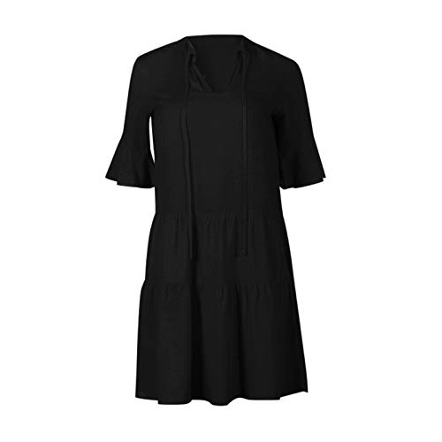 Dgmbbx Women Summer Spaghetti Strap Button Down V Neck Sleeveless Casual Mini Dress Womens Crew Neck Sleeveless Bodycon Dress Ribbed Slim Fit Ruched Stretchy Party Club Short Mini Dress Women's #TOP1