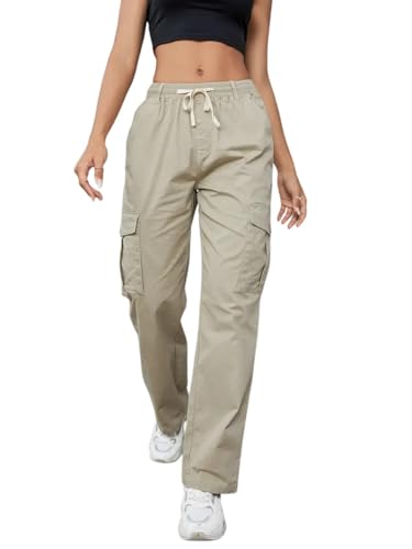 Image of LITZO Cotton Cargo Pants for Women || Womens Cargo Pant (L-110-113)