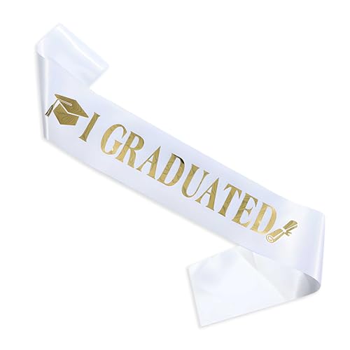 Image of Wobbox Graduation Props for Adults, Graduation Party Props, Happy Graduation Banner, Graduation Sash, Graduation Party Decorations Items (FP5050)