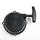 Pull Starter Ersatz Anlasserteil, Startmotor mit Ersatzreifen, Motorrad Seilzugstarter Ersatz für 47CC 49CC Motor Mini Dirt Bike Minimoto ATV Quad,Schwarz, Mini Motorradzubehör, 10x4.6cm ﻿