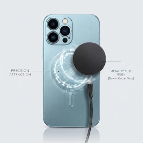 Image of amazon basics Premium Mag-Safe Case for iPhone 13 Pro Max | Shockproof & Anti-Scratch Cover | Soft Silicone with Wireless Charging | Camera Lens Guard - Light Blue