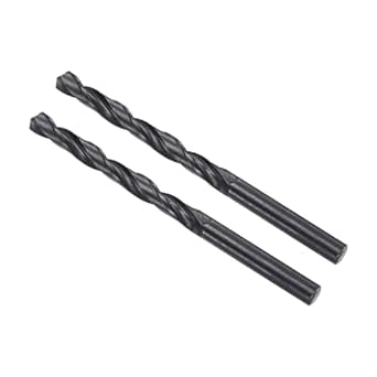High Speed Steel Twist Drill Bit, 8.2mm Fully Ground Black Oxide 115mm Long 4pcs - View #7