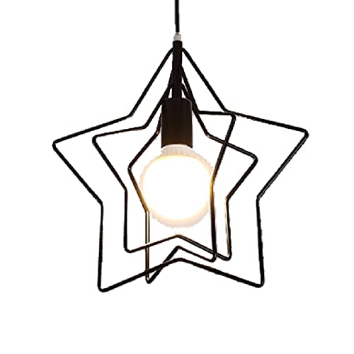 Lampe suspendue en forme d'étoile géométrique au design minimaliste