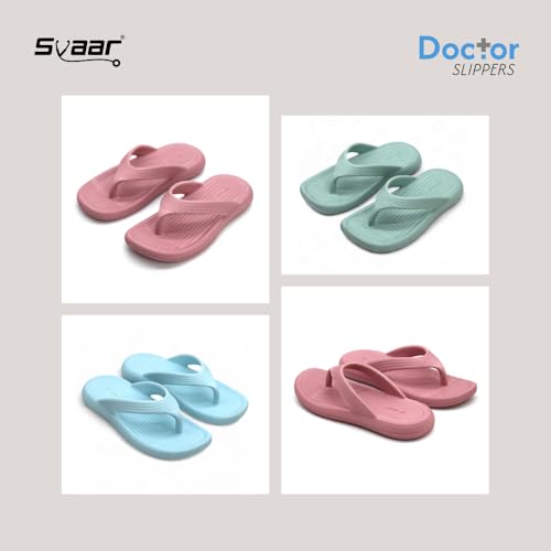 Image of SVAAR Women's Flip-Flops Slippers | Orthopedic, Diabetic, Pregnancy | Soft Doctor Anti-Skid Slipper for Women | Comfortable & Lightweight | All Day Wear Flip-Flops Slipper