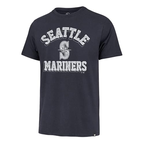 Image of 47 Men's MLB Unmatched Franklin Team Color Arched Wordmark Primary Logo Short Sleeve Baseball T-Shirt