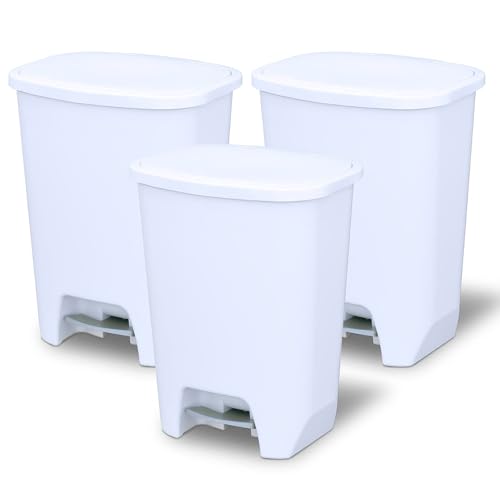 Contenedor de basura plástico rectangular 20 gal 3 pack