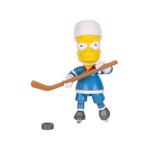 The Simpsons Action Figures 5-Inch Hockey Bart with Hockey Stick & Puck