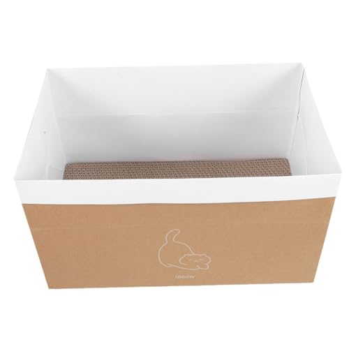 Milisten 1set Multi-Functional Breathable Cat Nest Scratching Board Comfortable Corrugated Cat House for Use Washable Design for Cozy Resting