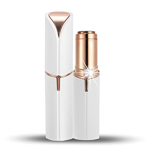 フローレス フェイシャルヘアーリムーバー 脱毛器 回転式 LEDライト付き 女性 顔剃り 電動 女性除毛器 携帯便利 多機能 体脱毛 ムダ毛処理 顔 脇 腕 ビキニライン 背中 足 女性用 ミニシェーバー