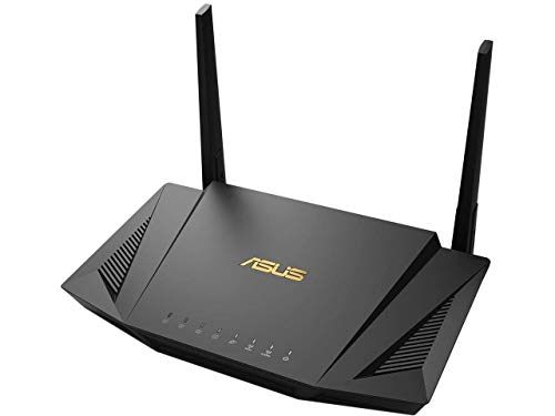 ASUS RT-AX56U AX1800 WiFi 6 Dual-Band WiFi Router, Lifetime Internet Security with AiProtection, Whole-Home WiFi with AiMesh, MU-MIMO, OFDMA, VPN Setting (Renewed)