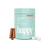 HUPPY Toothpaste Tablets, Nano Hydroxyapatite Toothpaste - Natural Whitening, Fluoride Free and Remineralizing Tablets - Travel Hydroxyapatite Tabs, Cinnamon, 62 Count