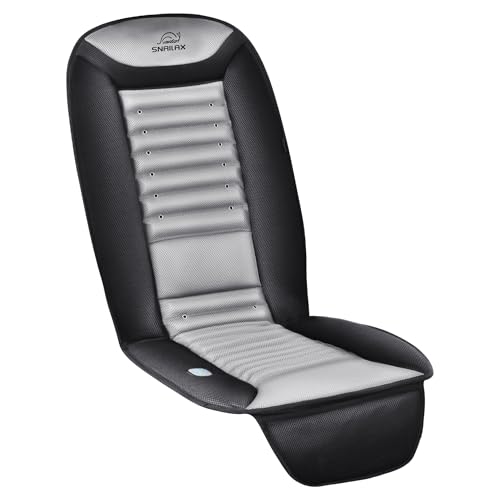Snailax Cooling Car Seat Cover Front Seat, 12V Cooling Car Seat Cushion, 2 Cooled Air Speed & 3 Massage Intensities, SUV Truck Universal Fit -Driving Comfort
