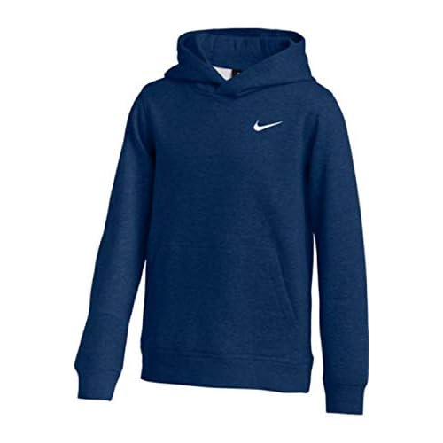 Nike Youth Fleece Pullover Hoodie (Navy, X-Large)