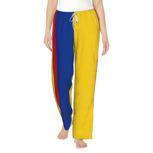 Pantalon de pyjama en flanelle femme Colombie homewear chaud taille élastique