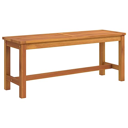 vidaXL Banc de Jardin 110x35x45 cm Bois Massif d'acacia, siège, Banc extérieur, sièges de Jardin, Banquette, Banc de Patio, sièges extérieurs