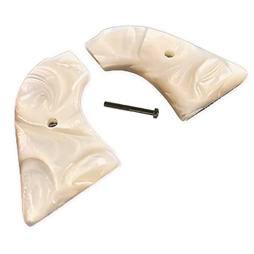 Silverado Compatible Replacement Heritage Rough Rider 22 Grips for Heritage Arms 6 & 9 Shot .22 LR & .22 Mag – Premium Imitation Mother of Pearl