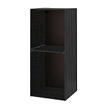Ikea METOD Hochschrank Gestell Kühlschrank Backofen 60x60x140 cm Holzoptik Schwarz