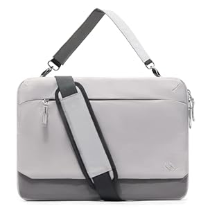 Inateck 360° Schutz Laptoptasche Hülle Schultertasche, Großvolumen-Sleeve kompatibel mit 16-Zoll MacBook Pro M5/M4/M3/M2/M1 Pro/Max 2026-2019, 15-15.6 Zoll Universeller Laptops
