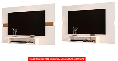 Painel P/Tv Ate 50 Polegadas Sala Mark Cor: Off White C/Freijó