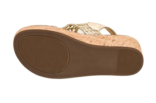 Image of Corkys Footwear Womens Carley Wedges, Featuring Corkys EVA Foam Cushioned Insoles, A 2.5 Inch Heel, Lightweight For All Day Wear, And Hook And Loop Closure